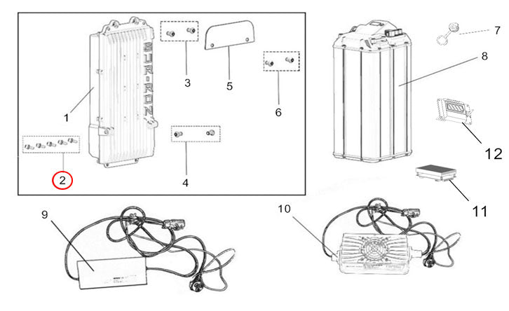 Light Bee X Version BATTERY & CHARGER