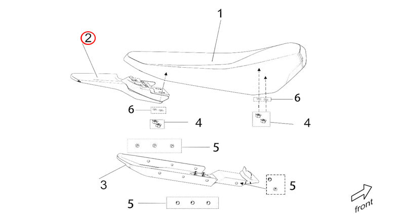 Light Bee X version OFF ROAD RIDERS SEAT & SURROUND PLASTICS