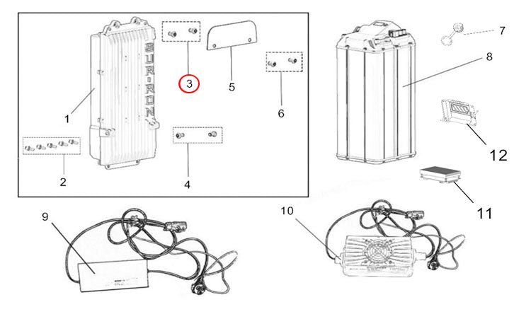 Light Bee X Version BATTERY & CHARGER