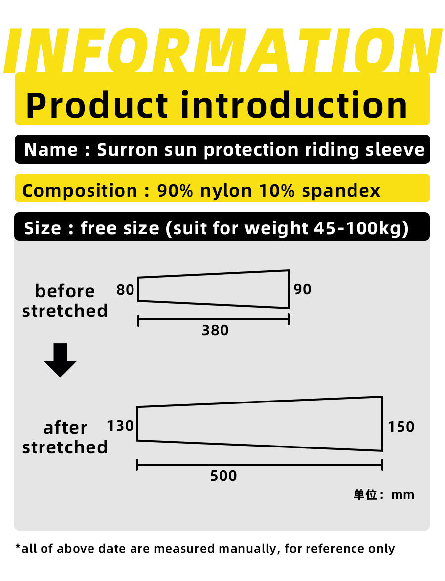 sun protection cycling sleeve