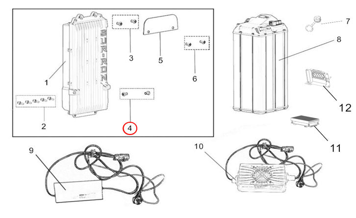 Light Bee X Version BATTERY & CHARGER