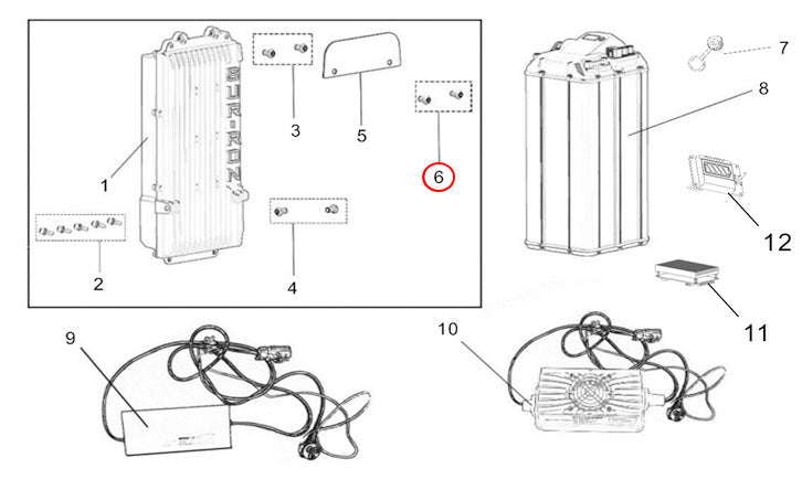 Light Bee X Version BATTERY & CHARGER