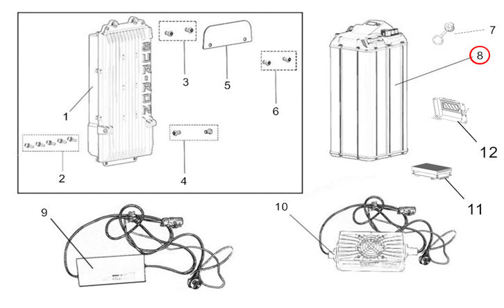 Light Bee X Version BATTERY & CHARGER
