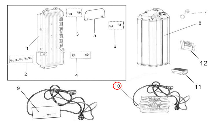 Light Bee X Version BATTERY & CHARGER