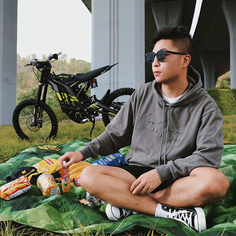 Embossed Hooded Sweatshirt