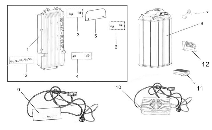 Light Bee X Version BATTERY & CHARGER