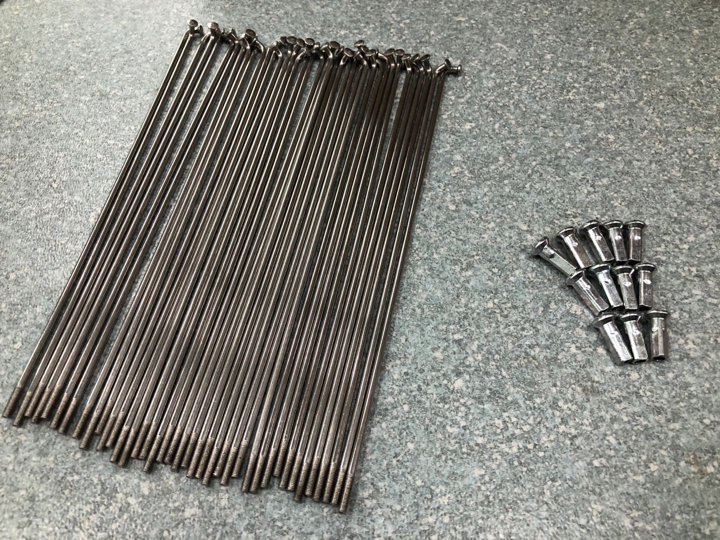 36 Pcs 21 Inch Front 18 19 Inch Rear Wheel Spokes Nipples Kit